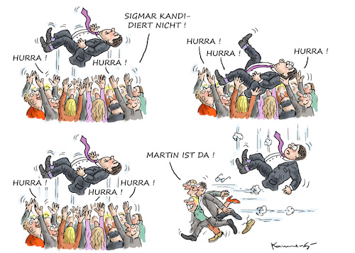 SIGMAR GABRIEL WIRD GEFEIERT SIGMAR GABRIEL WIRD GEFEIERT