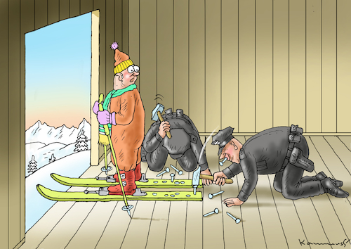 Cartoon: SKI-VERBOT (medium) by marian kamensky tagged coronavirus,epidemie,gesundheit,panik,stillegung,george,floyd,twittertrump,pandemie,wintersportverbot,weihnachten,santa,klaus,coronavirus,epidemie,gesundheit,panik,stillegung,george,floyd,twittertrump,pandemie,wintersportverbot,weihnachten,santa,klaus