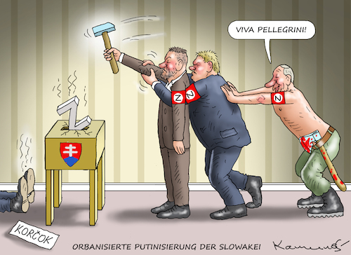 Cartoon: Slowakei Wahl (medium) by marian kamensky tagged slowakei,wahl,slowakei,wahl