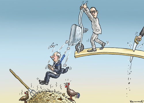 Cartoon: SOMMERLOCHTHEATER 2015 (medium) by marian kamensky tagged maas,ruge,staatsanwalt,landesverrat,maas,ruge,staatsanwalt,landesverrat