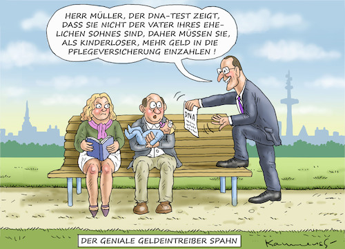 Cartoon: SPAHN KOMMT MIR SPANISCH VOR (medium) by marian kamensky tagged groko,spd,parteitag,schulz,würselen,merkel,andrea,nahles,spahn,pflegeversicherung,groko,spd,parteitag,schulz,würselen,merkel,andrea,nahles,spahn,pflegeversicherung