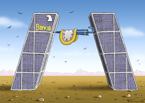 Cartoon: Spaniens Rettungsschirm (medium) by marian kamensky tagged spanien,banken,merkel,euroschirm,eurokride,spanien,banken,merkel,euroschirm