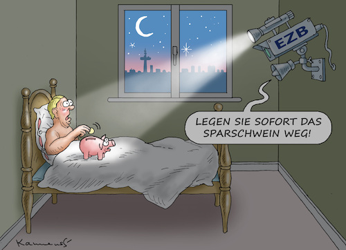 Cartoon: SPARERVERFOLGUNG (medium) by marian kamensky tagged sparer,ezb,zinspolitik,sparer,ezb,zinspolitik