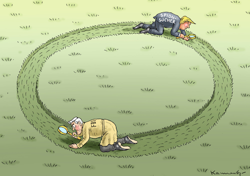 Cartoon: Spionsucher Trump (medium) by marian kamensky tagged mueller,durchleuchtet,trump,russische,absprachen,wahlbetrung,mueller,durchleuchtet,trump,russische,absprachen,wahlbetrung