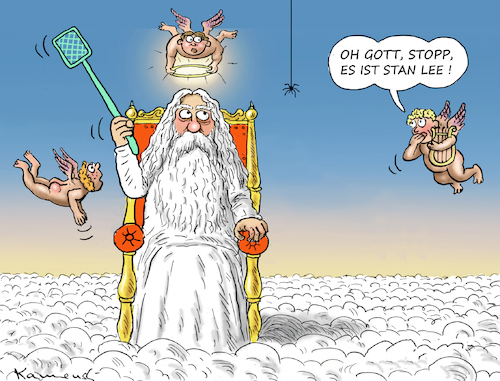 Cartoon: STAN LEE (medium) by marian kamensky tagged stan,lee,stan,lee