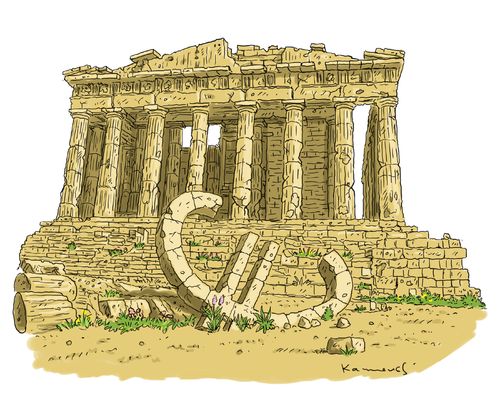 Cartoon: Stillleben (medium) by marian kamensky tagged greece,destiny,european,union,financial,crisis,eurokrise,griechische,schuldenkrise,griechenland,euro,europa,schuldenkrise,eurokrise