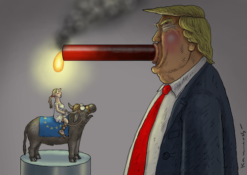 Cartoon: STRAFZÖLLE (medium) by marian kamensky tagged obama,trump,präsidentenwahlen,usa,baba,vanga,republikaner,inauguration,demokraten,wikileaks,faschismus,trumps,handelskrieg,strafzölle,obama,trump,präsidentenwahlen,usa,baba,vanga,republikaner,inauguration,demokraten,wikileaks,faschismus,trumps,handelskrieg,strafzölle