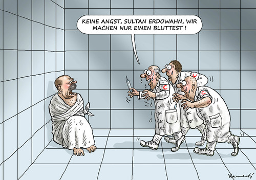 Cartoon: SULTAN ERDOGAN (medium) by marian kamensky tagged bluttest,özdemir,erdogan,völkermord,bluttest,özdemir,erdogan,völkermord