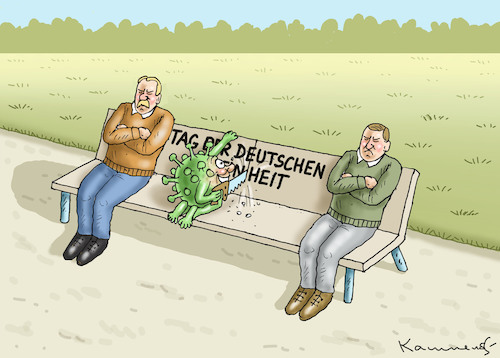 Cartoon: TAG DER DEUTSCHEN EINHEIT (medium) by marian kamensky tagged merkel,seehofer,unionskrise,csu,cdu,flüchtlinge,gauland,merz,afd,akk,spahn,pegida,hutbürger,höcke,führer,wahlen,thüringen,kemmerich,tag,der,deutschen,einheit,moria,lesbos,merkel,seehofer,unionskrise,csu,cdu,flüchtlinge,gauland,merz,afd,akk,spahn,pegida,hutbürger,höcke,führer,wahlen,thüringen,kemmerich,tag,der,deutschen,einheit,moria,lesbos