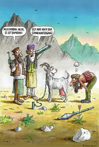 Cartoon: Taliban Ramadan (medium) by marian kamensky tagged ramadan,aufständischen,terroristen,taliban,taliban,terroristen,aufständischen,ramadan