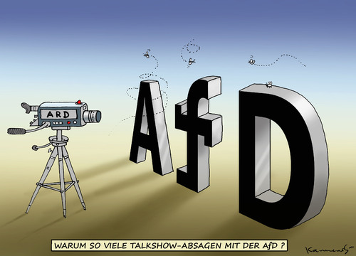 Cartoon: TALKSHOW-ABSAGEN MIT DER AfD (medium) by marian kamensky tagged eu,flüchtlinge,asyl,politik,willkommenskultur,terrorismus,afd,heidenau,horst,seehofer,bayern,eu,flüchtlinge,asyl,politik,willkommenskultur,terrorismus,afd,heidenau,horst,seehofer,bayern