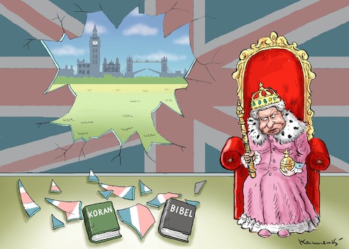 Cartoon: TERROR ATTACK IN ENGLAND (medium) by marian kamensky tagged terror,attack,in,england,terror,attack,in,england