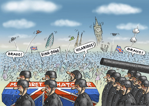 Thatcher Begräbnis Thatcher Begräbnis