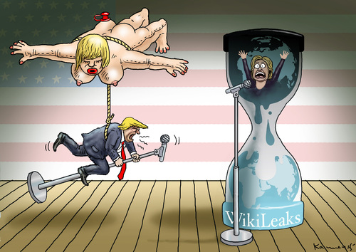 THE NEXT TV DUELL By marian kamensky | Politics Cartoon | TOONPOOL