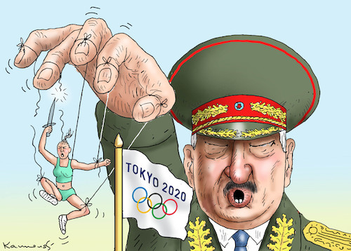 Cartoon: Timanowskaja (medium) by marian kamensky tagged timanowskaja,timanowskaja