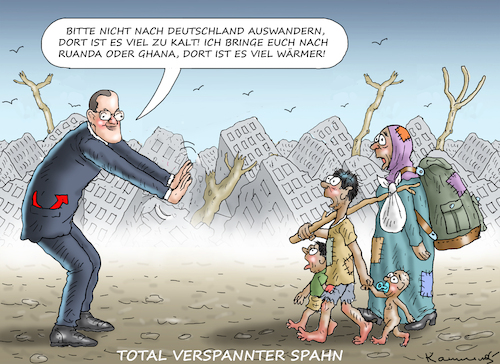 TOTAL VERPANNTER SPAHN