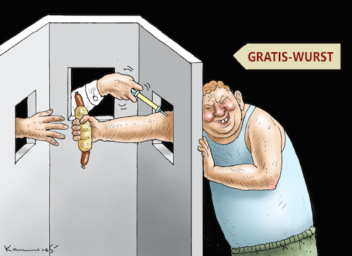 Cartoon: TOTALE IMPFQUOTE (medium) by marian kamensky tagged priorisierung,impfung,impfreihenfolge,priorisierung,impfung,impfreihenfolge