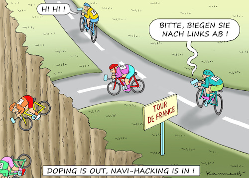 TOUR DE FRANCE IM DIGITALALTER By marian kamensky | Sports Cartoon ...