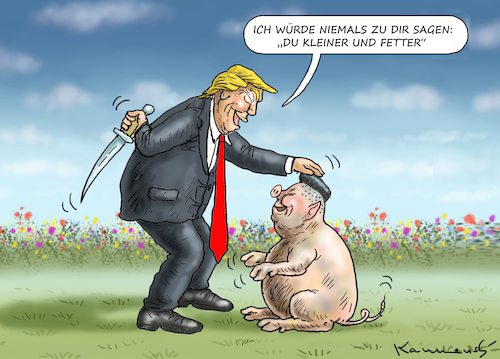 Cartoon: TRUMP AUF KUSCHELKURS (medium) by marian kamensky tagged obama,trump,präsidentenwahlen,usa,baba,vanga,republikaner,inauguration,demokraten,kim,jong,un,rex,tillerson,wikileaks,faschismus,obama,trump,präsidentenwahlen,usa,baba,vanga,republikaner,inauguration,demokraten,kim,jong,un,rex,tillerson,wikileaks,faschismus