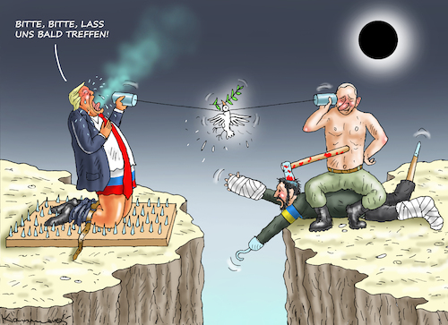 TRUMP BETTELT PUTIN UM TREFFEN TRUMP BETTELT PUTIN UM TREFFEN