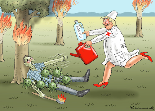 Cartoon: TRUMP HILFT BOLSONARO (medium) by marian kamensky tagged coronavirus,epidemie,gesundheit,panik,stillegung,george,floyd,twittertrump,pandemie,coronavirus,epidemie,gesundheit,panik,stillegung,george,floyd,twittertrump,pandemie