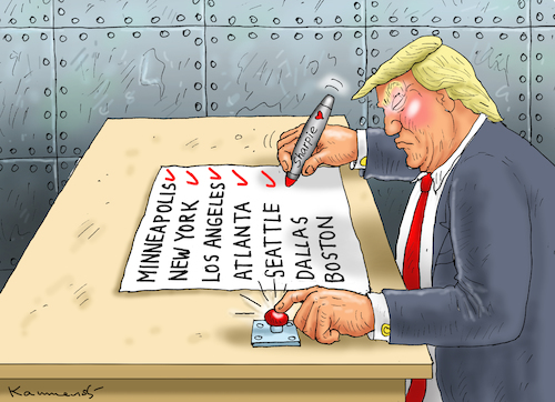 TRUMP IM FÜHRERATOMBUNKER TRUMP IM FÜHRERATOMBUNKER