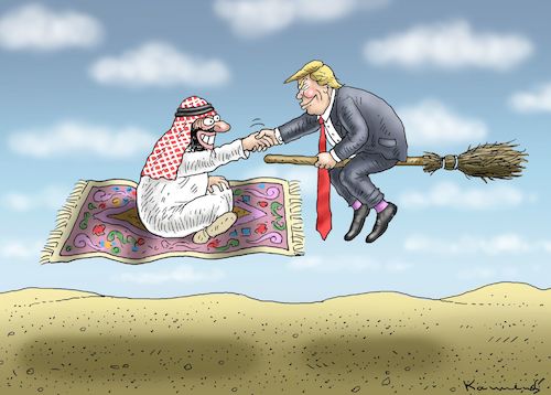 Cartoon: TRUMP IN SAUDI ARABIEN (medium) by marian kamensky tagged obama,trump,präsidentenwahlen,usa,baba,vanga,republikaner,inauguration,demokraten,fbi,james,comey,in,saudi,arabien,wikileaks,faschismus,obama,trump,präsidentenwahlen,usa,baba,vanga,republikaner,inauguration,demokraten,fbi,james,comey,in,saudi,arabien,wikileaks,faschismus