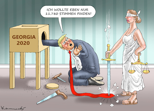 Cartoon: TRUMP WOLLTE NUR PAAR STIMMEN (medium) by marian kamensky tagged trump,wollte,nur,paar,stimmen,trump,wollte,nur,paar,stimmen