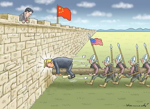 Cartoon: TRUMPS ZOLLWUT (medium) by marian kamensky tagged obama,trump,präsidentenwahlen,usa,baba,vanga,republikaner,inauguration,demokraten,wikileaks,faschismus,trumps,handelskrieg,china,strafzölle,obama,trump,präsidentenwahlen,usa,baba,vanga,republikaner,inauguration,demokraten,wikileaks,faschismus,trumps,handelskrieg,china,strafzölle