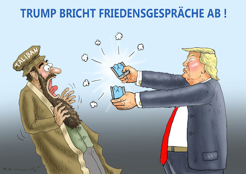 Cartoon: TRUMPTALIBAN (medium) by marian kamensky tagged brexit,theresa,may,england,eu,schottland,weicher,wahlen,boris,johnson,nigel,farage,ostern,seidenstrasse,xi,jinping,referendum,trump,monsanto,bayer,glyphosa,strafzölle,taliban,brexit,theresa,may,england,eu,schottland,weicher,wahlen,boris,johnson,nigel,farage,ostern,seidenstrasse,xi,jinping,referendum,trump,monsanto,bayer,glyphosa,strafzölle,taliban