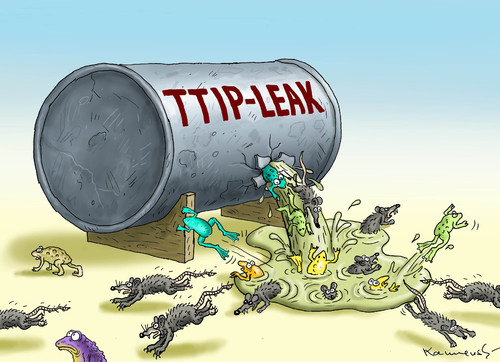 Cartoon: TTIP LEAK (medium) by marian kamensky tagged ttip,leak,greenpeace,freihandelsabkommen,ttip,leak,greenpeace,freihandelsabkommen
