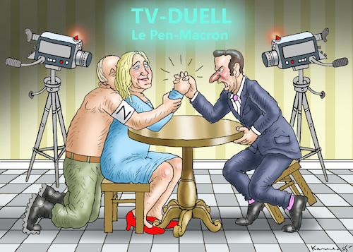 TV-DUELL LE PEN-MACRON TV-DUELL LE PEN-MACRON
