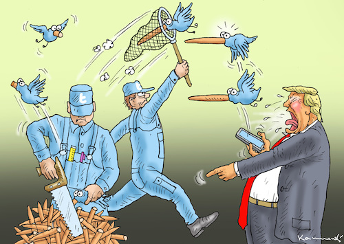 Cartoon: TWITTER-ENTLÜGUNG BEI TRUMP (medium) by marian kamensky tagged coronavirus,epidemie,gesundheit,panik,stillegung,trump,pandemie,coronavirus,epidemie,gesundheit,panik,stillegung,trump,pandemie