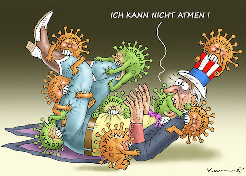 Cartoon: UNCLE SAM (medium) by marian kamensky tagged coronavirus,epidemie,gesundheit,panik,stillegung,george,floyd,twittertrump,pandemie,coronavirus,epidemie,gesundheit,panik,stillegung,george,floyd,twittertrump,pandemie