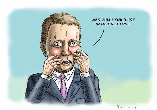 Cartoon: UNLUCKY LUCKE (medium) by marian kamensky tagged alternative,für,deutschland,rechtspopulismus,afd,uli,hoeness,henkel,bernd,lucke,alternative,für,deutschland,rechtspopulismus,afd,uli,hoeness,henkel,bernd,lucke