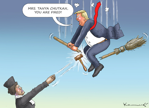 Cartoon: UNZUFRIEDENER TRUMP (medium) by marian kamensky tagged trumps,präsidentschaft,2024,trumps,präsidentschaft,2024