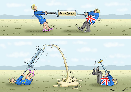 Cartoon: URSULA VERSUS BORIS (medium) by marian kamensky tagged us,wahlen,joe,biden,trump,corona,kapitol,putsch,bob,woodward,harris,pence,astra,zeneca,us,wahlen,joe,biden,trump,corona,kapitol,putsch,bob,woodward,harris,pence,astra,zeneca