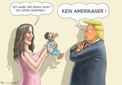 Cartoon: USA GEBURTSRECHTREGELUNG (medium) by marian kamensky tagged obama,trump,präsidentenwahlen,usa,baba,vanga,republikaner,inauguration,demokraten,wikileaks,faschismus,geburtsrechtregelung,amal,khashoggi,obama,trump,präsidentenwahlen,usa,baba,vanga,republikaner,inauguration,demokraten,wikileaks,faschismus,geburtsrechtregelung,amal,khashoggi