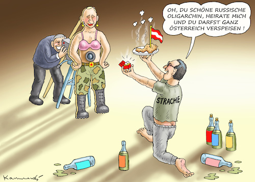 Cartoon: VERSTEHEN SIE SPAß ÖSTERREICH (medium) by marian kamensky tagged kkk,monarchie,babis,strache,kurz,orban,kopftuchverbot,populismus,kazsynski,ungarn,pressefreiheit,juncker,soros,kaczinski,theresa,may,brexit,dirk,nowitzki,kkk,monarchie,babis,strache,kurz,orban,kopftuchverbot,populismus,kazsynski,ungarn,pressefreiheit,juncker,soros,kaczinski,theresa,may,brexit,dirk,nowitzki