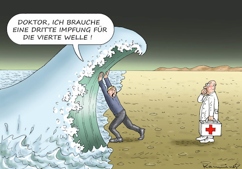 Cartoon: Vierte Welle (medium) by marian kamensky tagged vierte,welle,vierte,welle