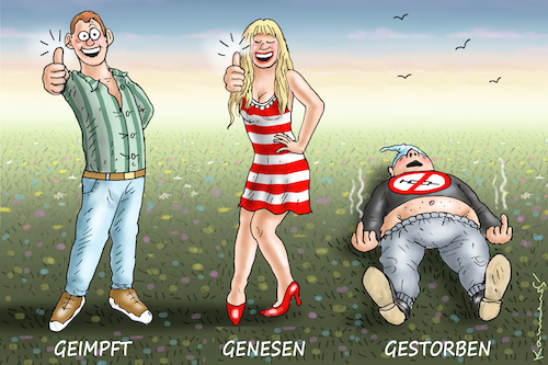 Cartoon: VIVA 3G-REGEL! (medium) by marian kamensky tagged curevac,testzentren,corona,impfung,pandemie,booster,impfpflicht,curevac,testzentren,corona,impfung,pandemie,booster,impfpflicht