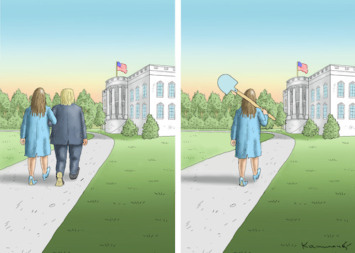 Cartoon: VORGESTERN UND ÜBERMORGEN (medium) by marian kamensky tagged coronavirus,epidemie,gesundheit,panik,stillegung,trump,pandemie,coronavirus,epidemie,gesundheit,panik,stillegung,trump,pandemie