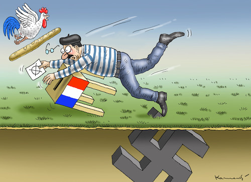 Cartoon: WAHLEN IN FRANKREICH (medium) by marian kamensky tagged wahlen,in,frankreich,wahlen,in,frankreich