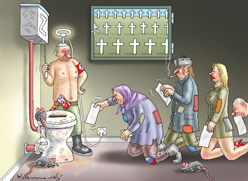 Cartoon: WAHLEN IN RUSSLAND (medium) by marian kamensky tagged wahlen,in,russland,wahlen,in,russland