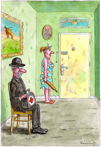Waiting for the husband By marian kamensky | Love Cartoon | TOONPOOL