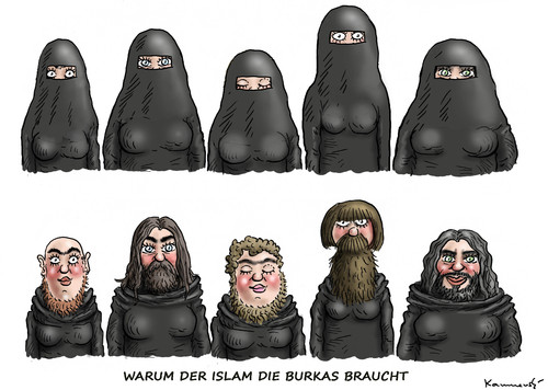 Cartoon: WARUM ALL DIE BURKAS ? (medium) by marian kamensky tagged irak,isis,al,baghdadi,kaida,terrorismus,assad,obama,usa,bundeswehr,irak,isis,al,baghdadi,kaida,terrorismus,assad,obama,usa,bundeswehr
