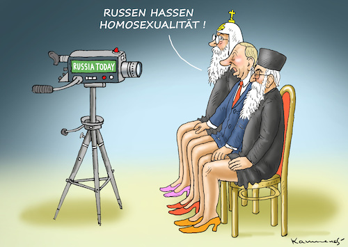 Cartoon: WAS RUSSEN HASSEN MÜSSEN (medium) by marian kamensky tagged venezuela,maduro,trump,putin,revolution,oil,industry,socialism,venezuela,maduro,trump,putin,revolution,oil,industry,socialism