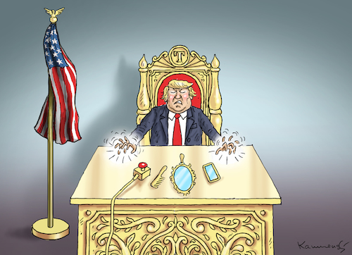 Cartoon: Wass soll ich tun als erstes? (medium) by marian kamensky tagged obama,trump,präsidentenwahlen,usa,baba,vanga,republikaner,inauguration,demokraten,wikileaks,faschismus,obama,trump,präsidentenwahlen,usa,baba,vanga,republikaner,inauguration,demokraten,wikileaks,faschismus