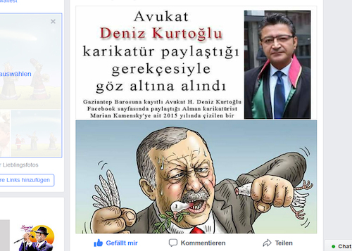 Wegen meiner Karikatur verhaftet Wegen meiner Karikatur verhaftet