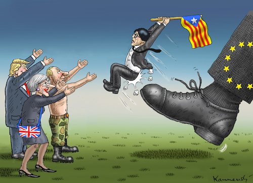 Cartoon: WELCOME TO HELL CATALONIA ! (medium) by marian kamensky tagged rajoy,und,carles,puigdemont,katalonien,referendum,abspaltung,rajoy,und,carles,puigdemont,katalonien,referendum,abspaltung